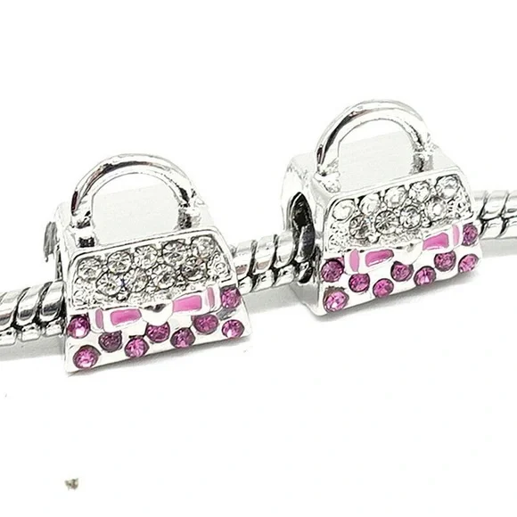 Handbag charm miniature purse works w/ pandora New - Picture 1 of 3